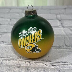 NFL Green Bay Packers Glass Christmas Ornament Sports Collectors Series